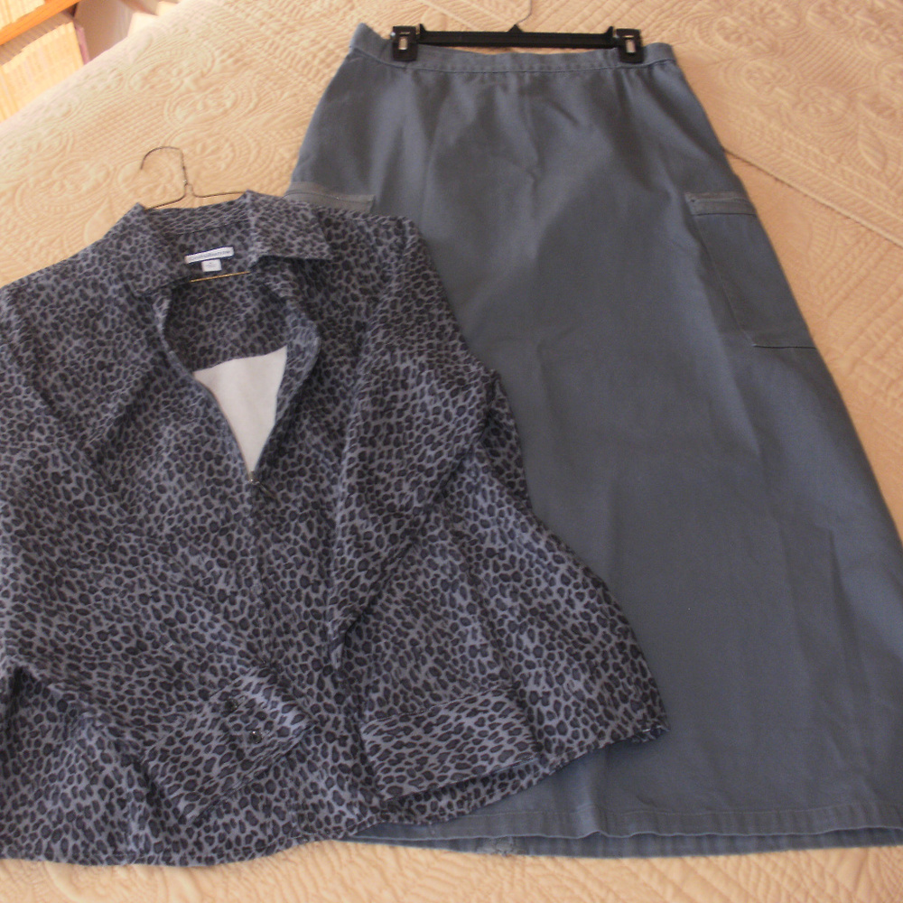 Zipper Jacket and Skirt